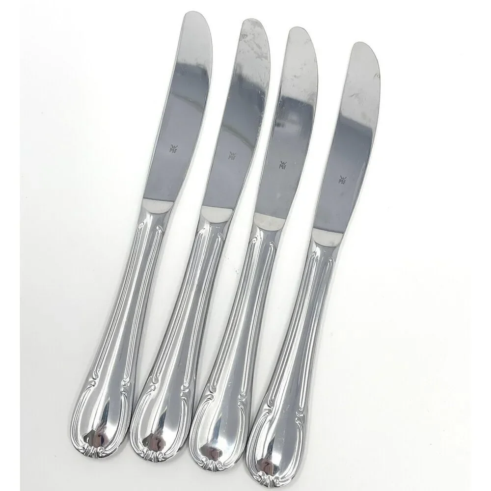 Wmf Cromargan Dorset Barock Glossy Modern Hollow Dinner Knife 8.5” Set Of 4